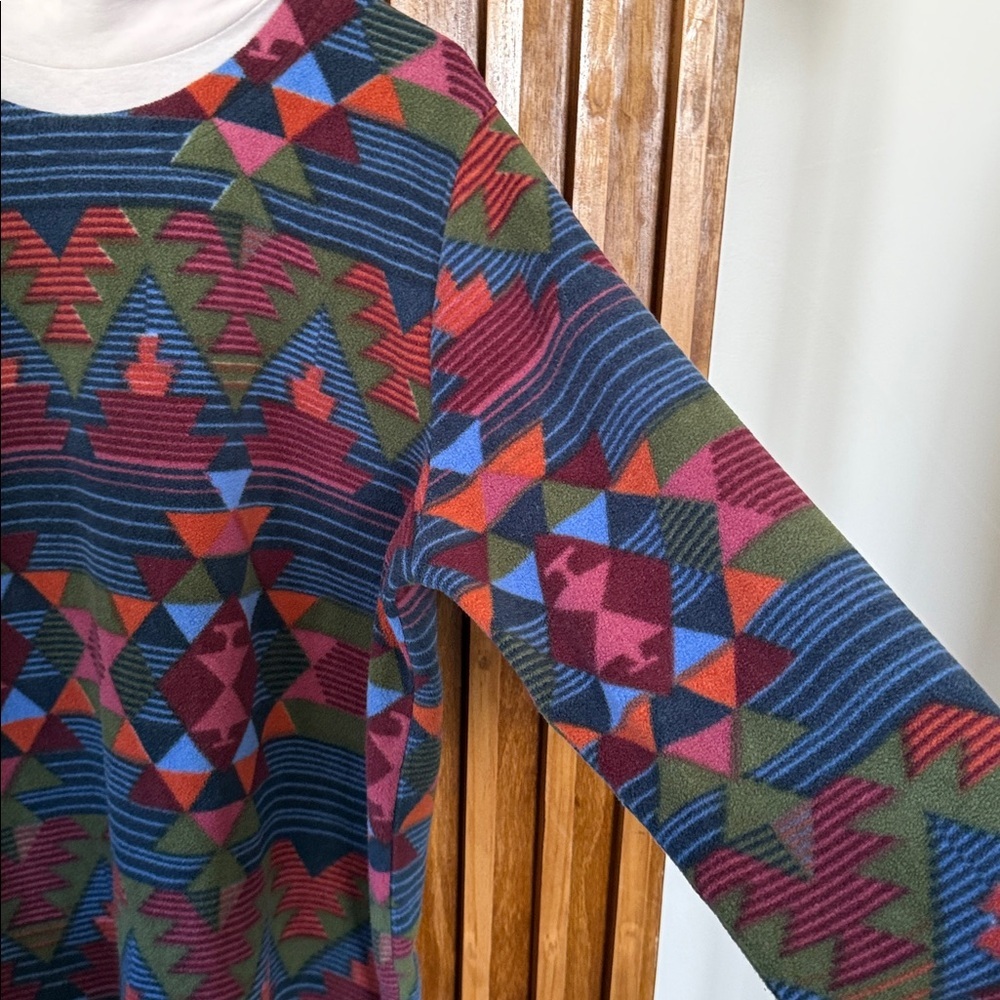 Vintage Blair Sweater Fleece Pullover Long Sleeve Southwestern. Large Unisex - Picture 5 of 10